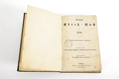 „Leipziger Adreß-Buch für 1858“