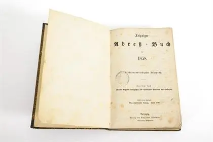 „Leipziger Adreß-Buch für 1858“
