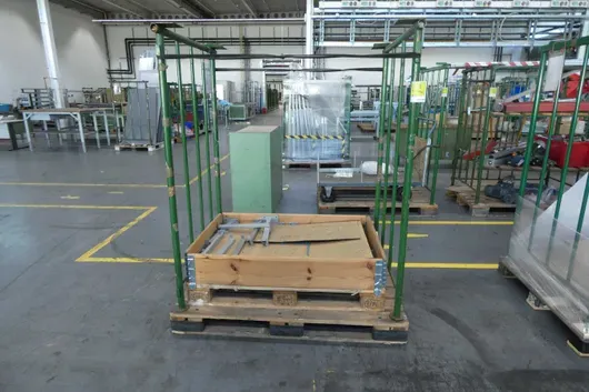 Lot de potences, avec supports à roulements