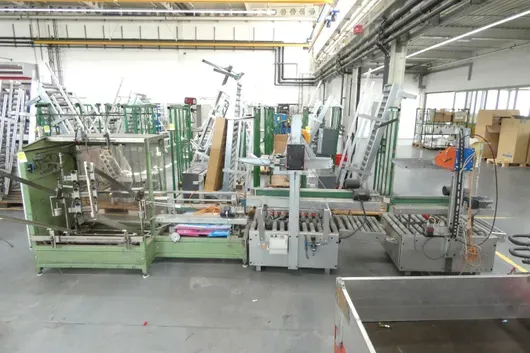 Industrial devices with gluing machine