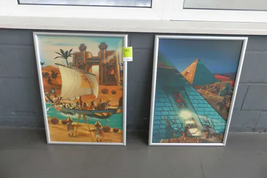 2x Wanddecoratie