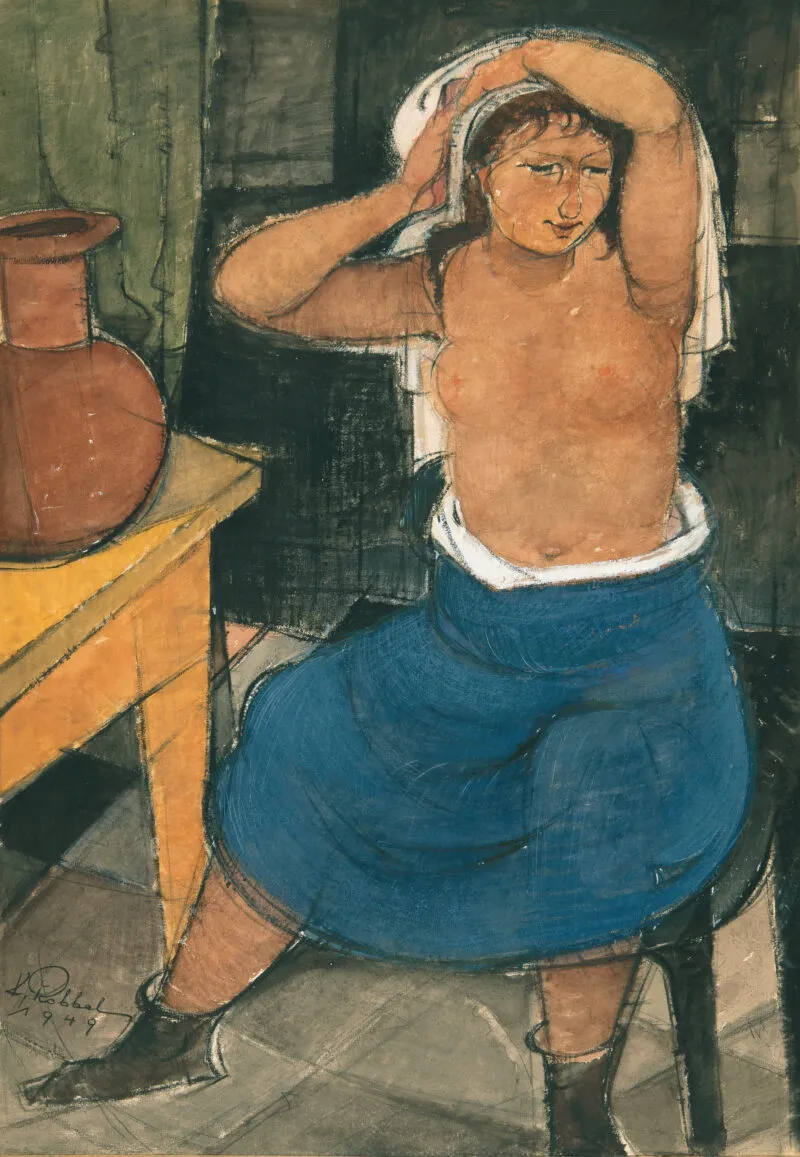 Robbel, Kurt – Bei der Morgentoilette