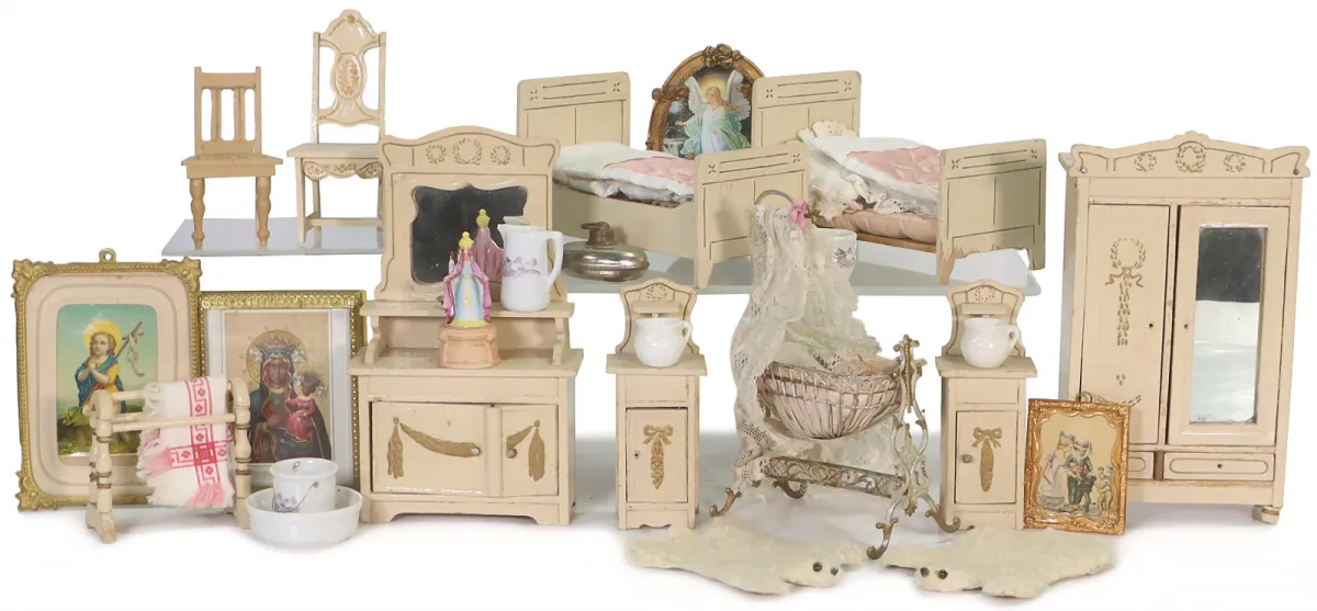 Puppenstuben-Schlafzimmer