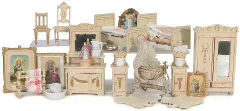 Poppenhuis slaapkamer