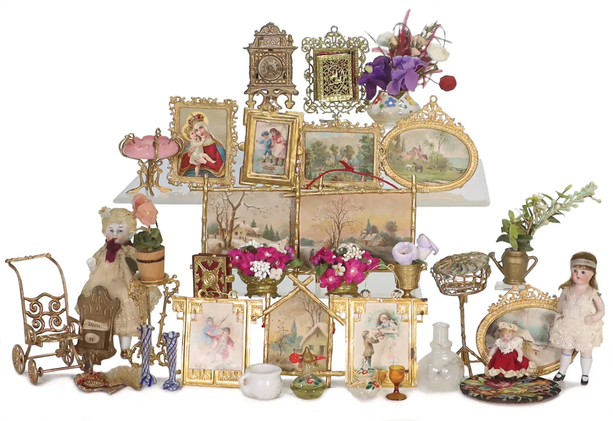 Partij poppenhuis decoratiedelen
