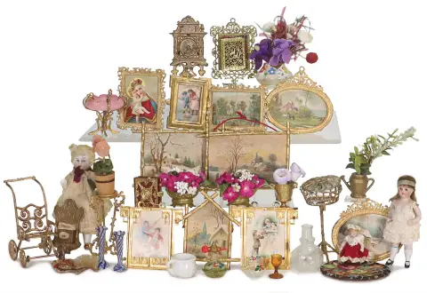 Partij poppenhuis decoratiedelen