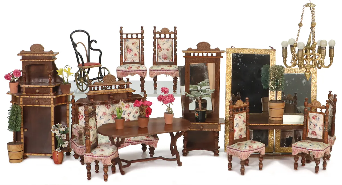 Decoratief poppenhuis-manufactuur meubelprogramma