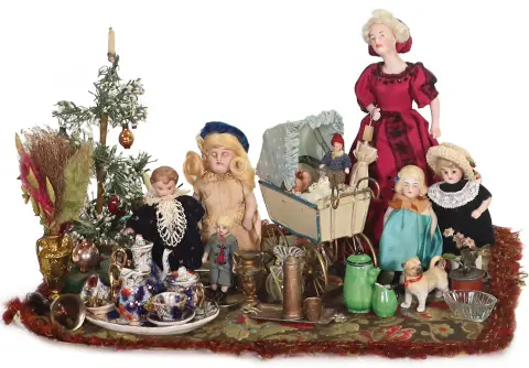 Mooi lot decoratiestukken voor poppenhuis