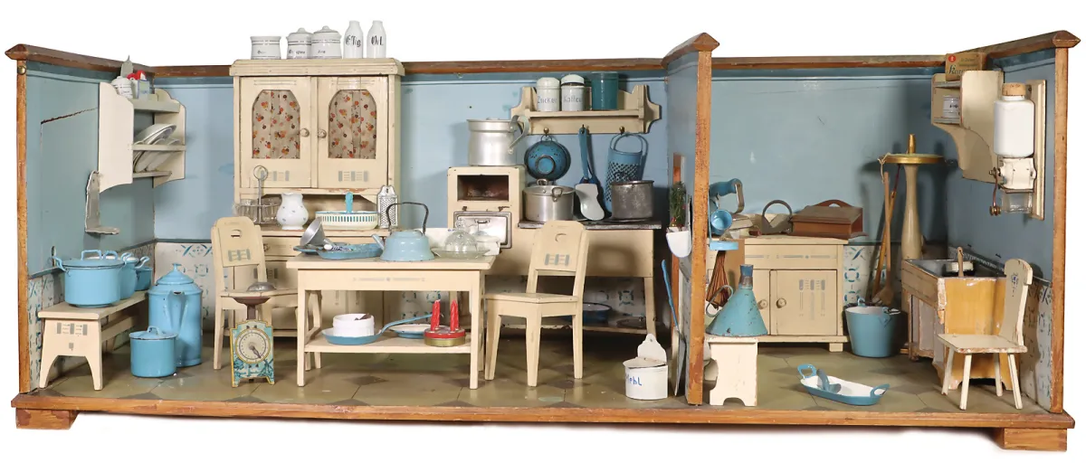 KIBRI – Poppenhuiskeuken met voorraadkamer