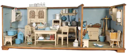 KIBRI – Poppenhuiskeuken met voorraadkamer