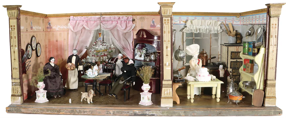 MORITZ GOTTSCHALK – 2-delig poppenhuis met erker