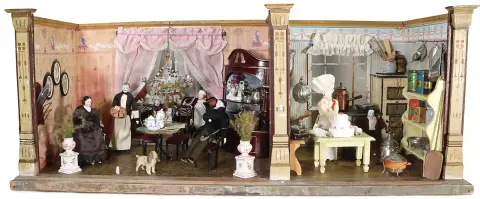 MORITZ GOTTSCHALK – 2-delig poppenhuis met erker