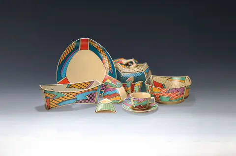 Service à café et à dîner, Rosenthal, "Flash One", design Dorothy Hafner, 6 tasses avec