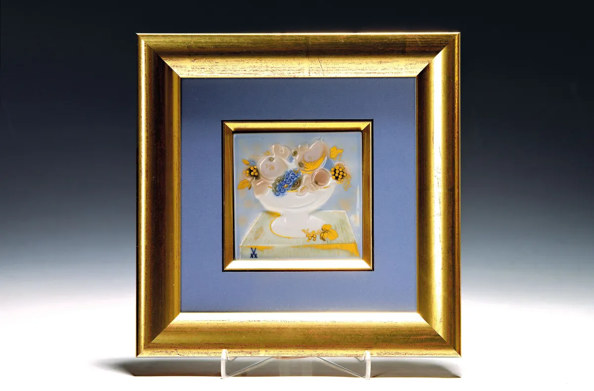 Porcelánový obrazový talíř, návrh Heinz Werner (1928-2019), Míšeň, 50./60. léta,