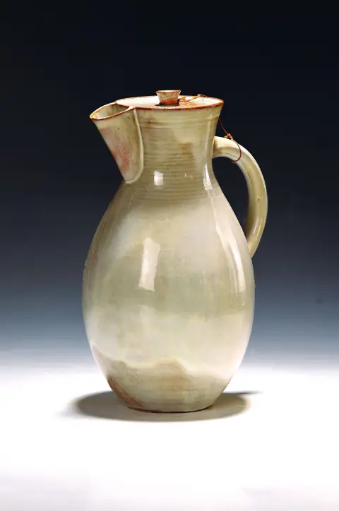 Cafetière Bauhaus, dessin d'Otto Lindig, marque d'atelier de poterie Bauhaus 1926-30,