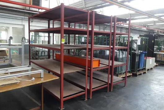3x storage rack, without contents