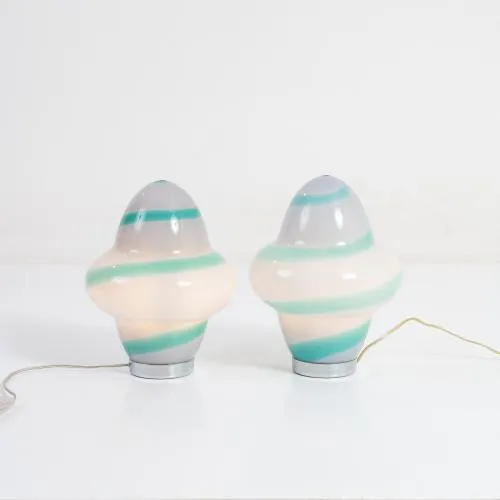 Associati Sottsass – Dwie lampy stołowe 'Aero - Spira', 1994 (projekt)