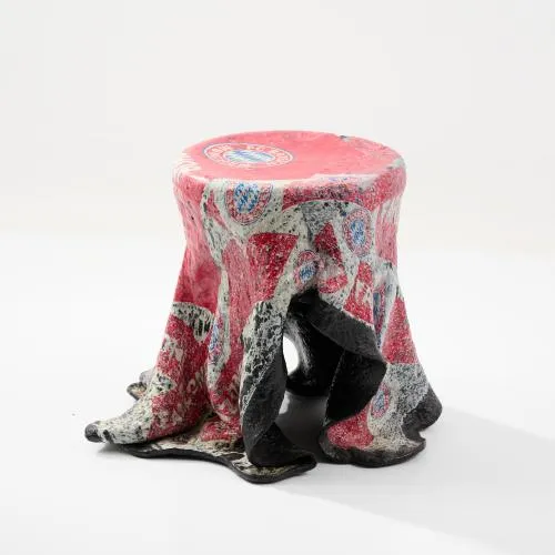 Beata Bär, Hartmut Knell, Gerhard Bär – Stool 'FC - Bayern', 1990s (design)