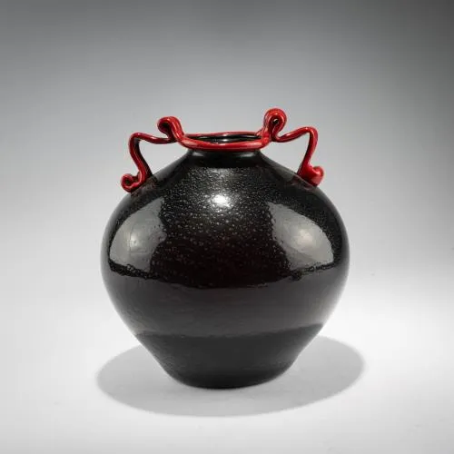 Wazon 'Rosso, nero, argento', około 1932