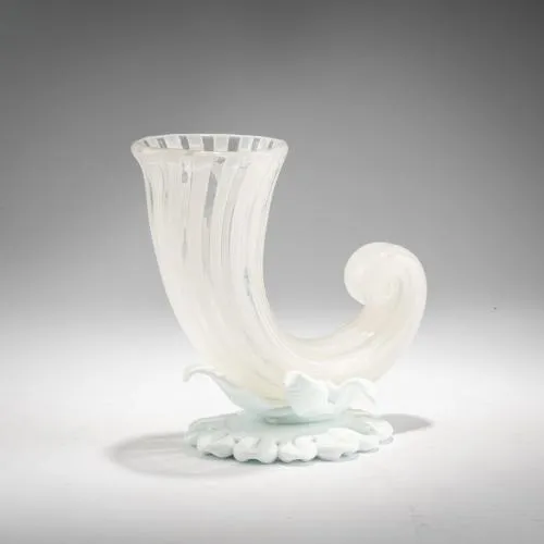 Fulvio Bianconi – Vase 'Cornucopia Zanfirico', vers 1948-49