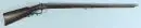 Fusil à percussion – crosse en noyer (légèrement endommagée), pontet sculpté en bois, canon en acier octogonal, L= 137 cm, début 19e s.
