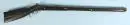 Fusil à percussion – Crosse en noyer, platine en fer ornée avec détente à stecher, canon octogonal en acier, L= 122 cm, version civile, vers 1850;