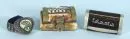 Lidded boxes, 3 pieces – various materials, shapes and decors, incl. 1 snuff box, L= 5-8.5 cm, 2x Asia;