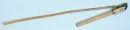Dorsvlegel – hout, smeedijzeren beslag, leren riem, L= 160 cm