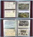 Ansichtkaarten, ca. 60 stuks – meestal gelopen, deels kleur, gezichten van de Allgäu/West-Allgäu, motieven o.a. van Eugen Felle, meestal voor 1930, in album
