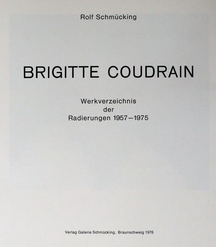 Schmücking,R. – Brigitte Coudrain, katalog akwafort 1957-1975