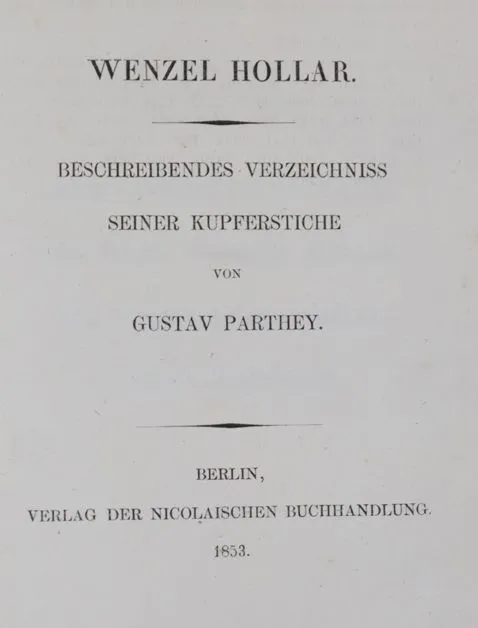 Parthey,G. – Wenzel Hollar