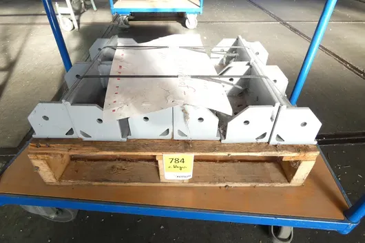 Lot industriële houders, met pallet