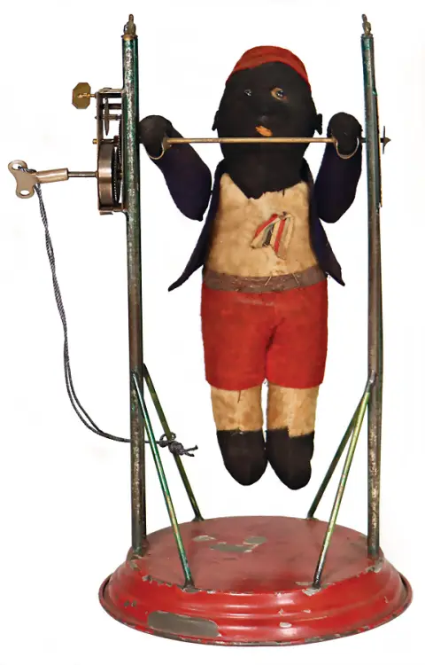 Vzácná plstěná figurka gymnasty