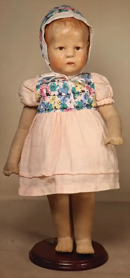 KÄTHE KRUSE – Fille, tête en tissu avec fin maquillage