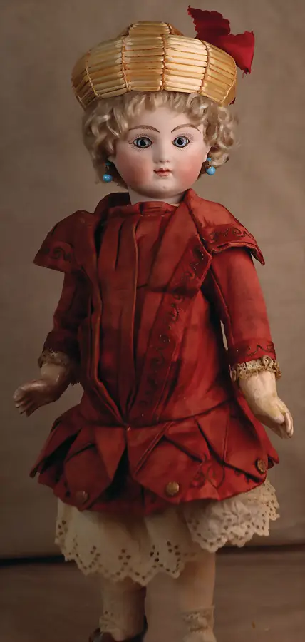 JULES STEINER – Rare poupée Bébé précoce en porcelaine biscuit française de Jules Steiner