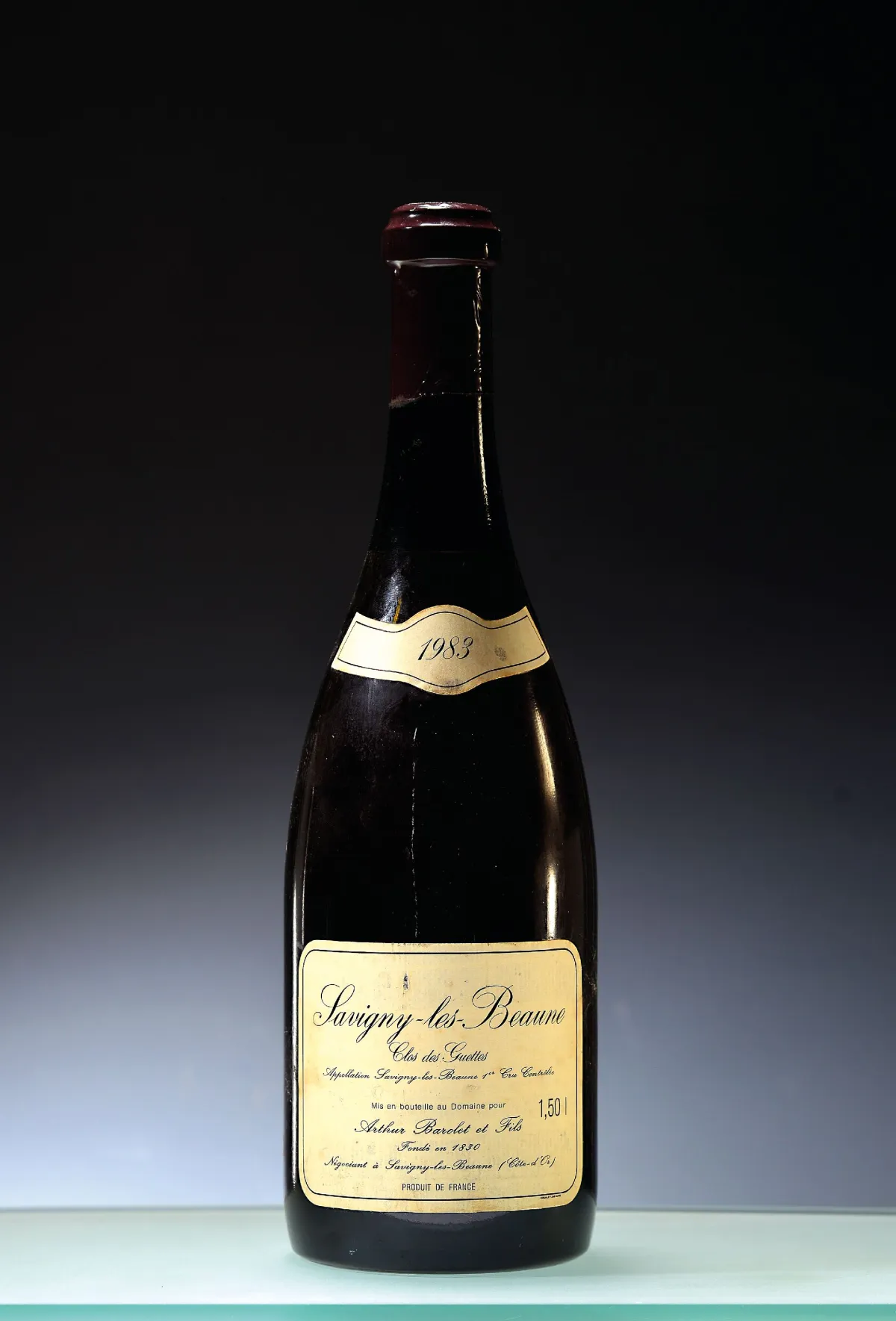 1 Magnumflasche 1983 Arthur Barolet & Fils Clos de Guettes, Savigny-les-Beaune, ca. 1,5