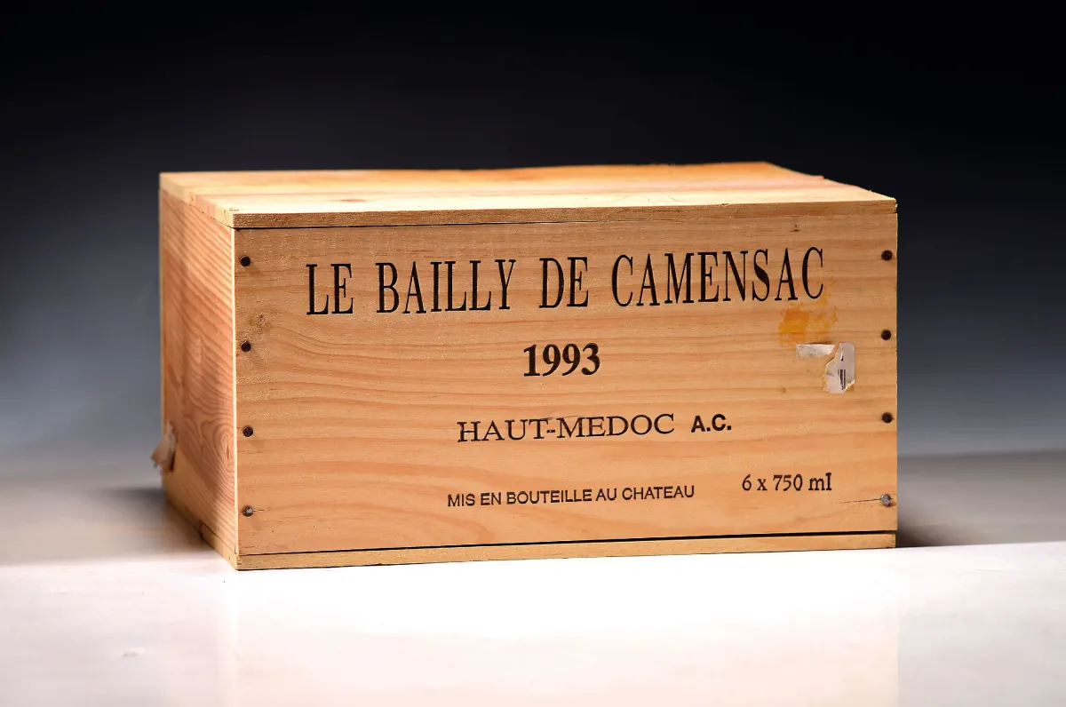 12 Flaschen 1993 Le Bailly de Camensac, Haut Medoc, je ca. 750ml, 2x 6 Flaschen in orig