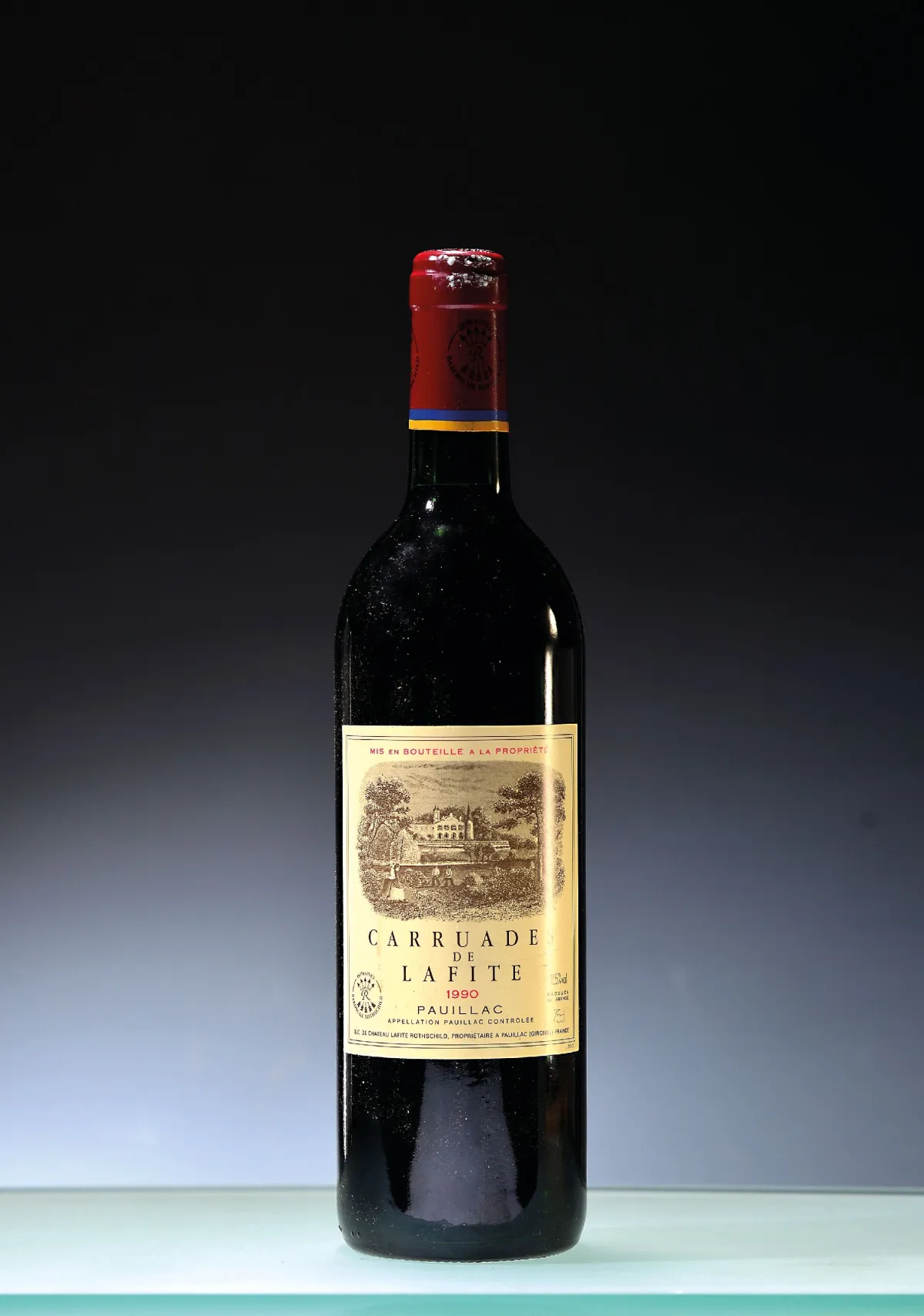 1 bouteille 1990 Chateau Lafite Rothschild Carruades de Lafite, Pauillac, env. 75cl, 12