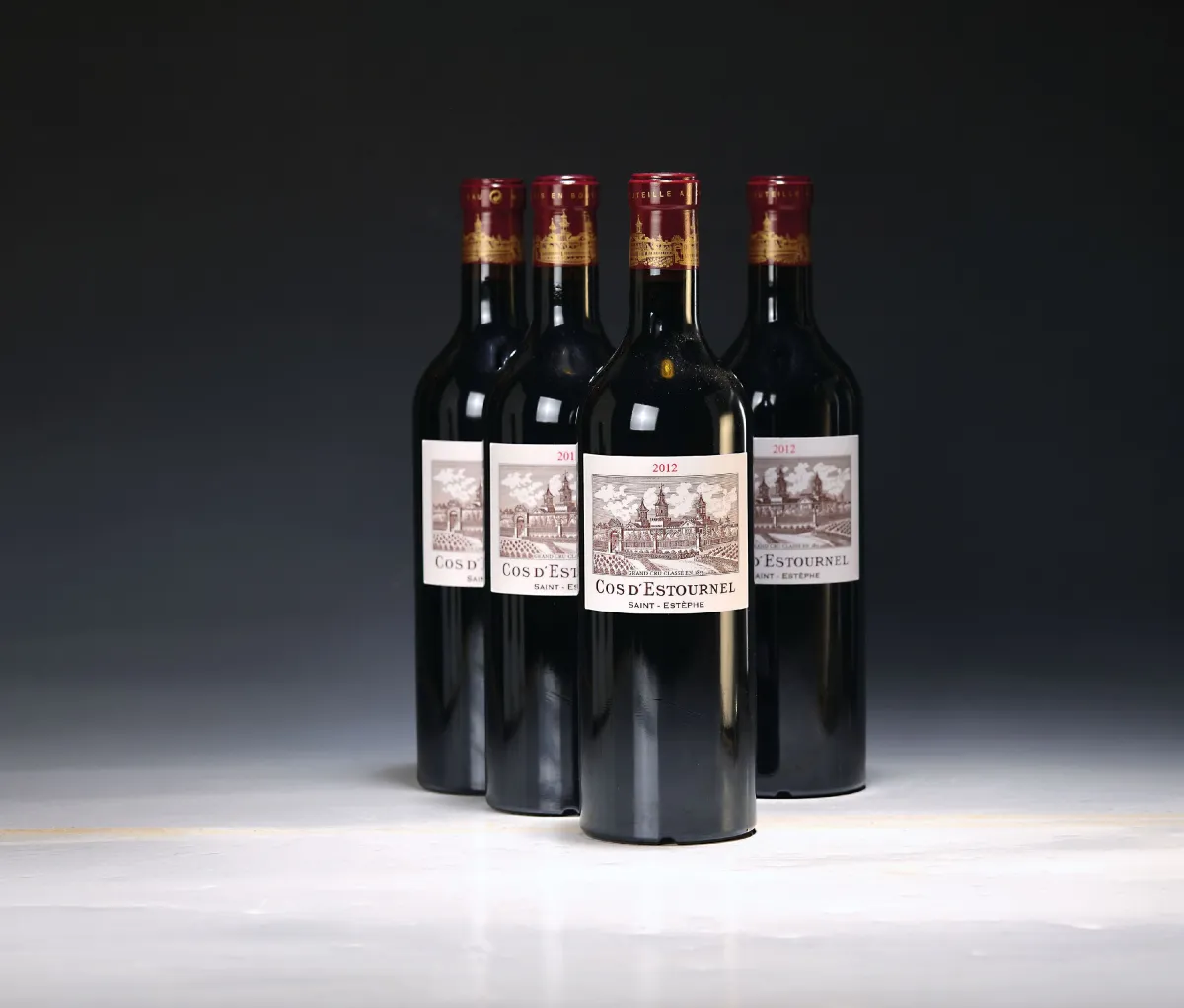 4 Flaschen 2012 Chateau Cos d'Estournel, Saint-Estephe, je ca. 75cl, 14%Vol