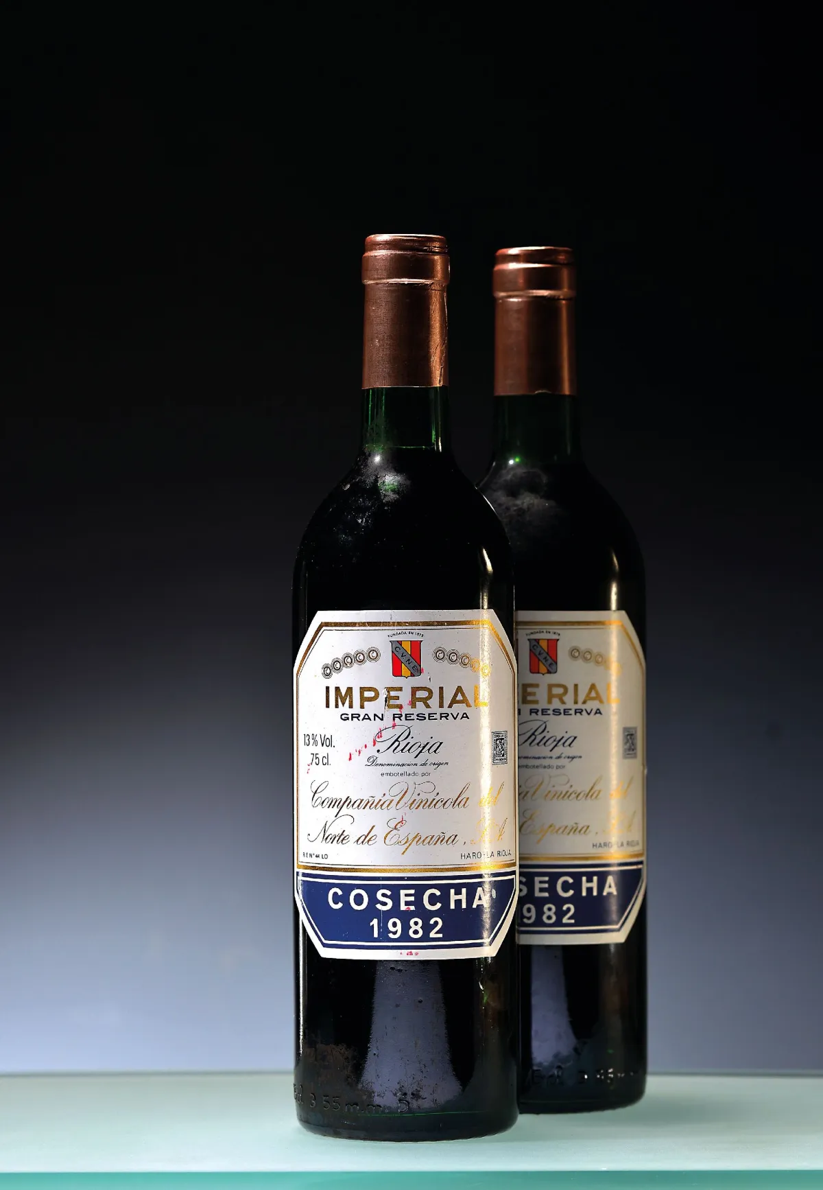 10 lahví, 1982 CVNE Imperial Gran Reserva, Rioja DOCa, Španělsko, cca 75cl, 13%Vol.