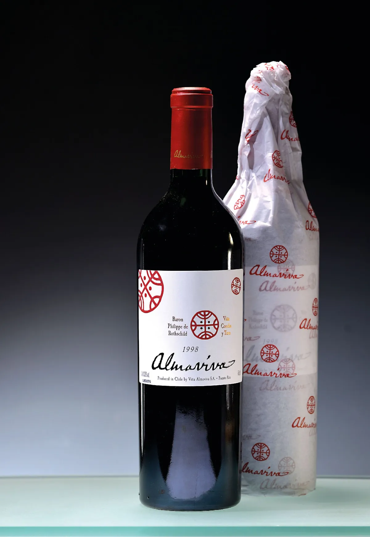 2 krabice/12 lahví 1998 Vina Almaviva, Puente Alto Chile, cca 75cl, 13,5%Vol., ve 2