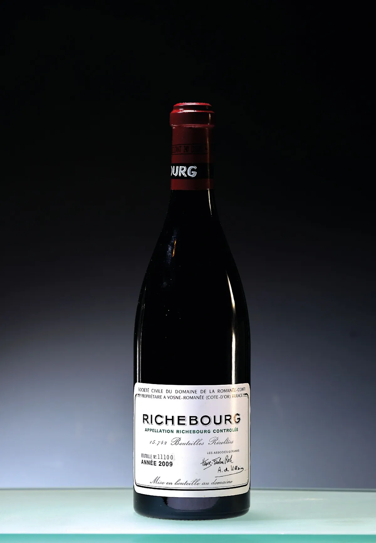 1 láhev 2009 Domaine de la Romanee-Conti, Richebourg Grand Cru, č. 11100, dobrý