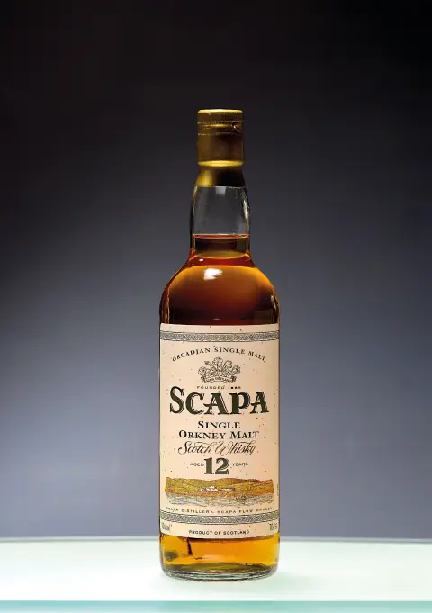 1 bouteille Scapa 12-years-old Single Orkney Malt Scotch Whisky, Écosse, env. 70cl,