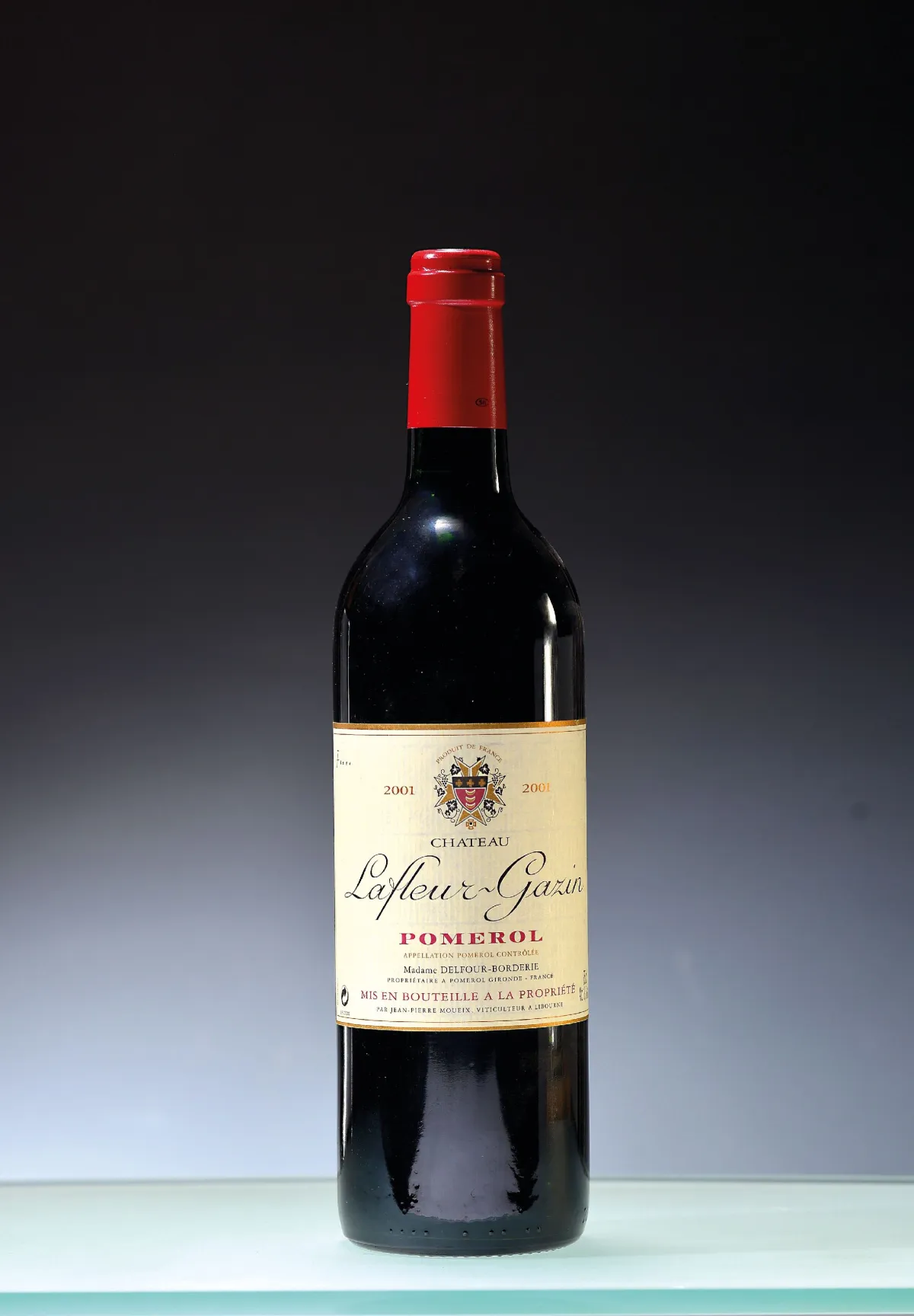 2 butelki 2001 Chateau Lafleur-Gazin, Pomerol, ok. 75cl, 13,5% obj., high fill
