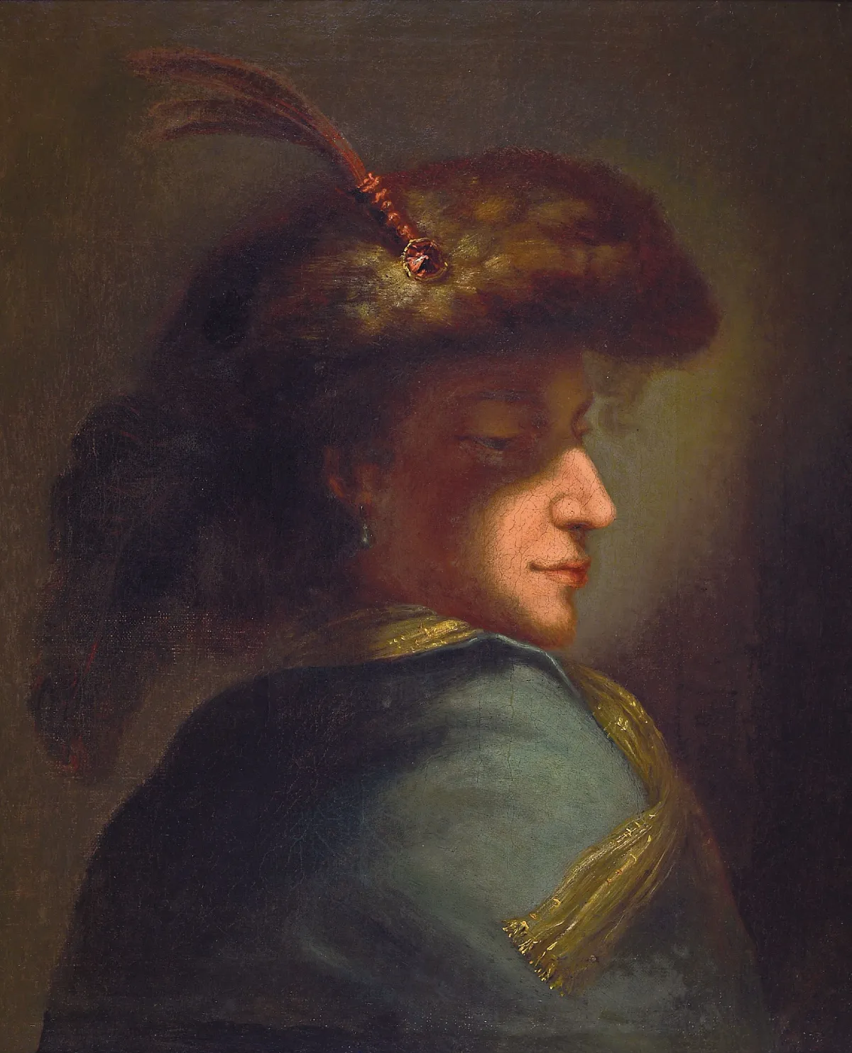 Zuschreibung: Christoph Paudiss (1618-1666), Brustbild eines jungen Mannes mit