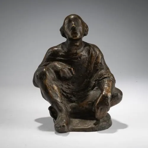 Georg Brenninger – Sculpture 'Kauernder', probably circa 1970