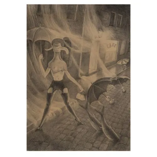 Walter Schnackenberg – 'Kawiarnia', około 1950