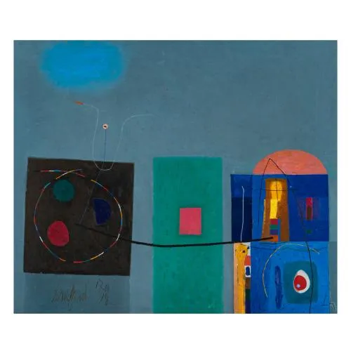 Stoyan Tsanev – Composition abstraite, 1998