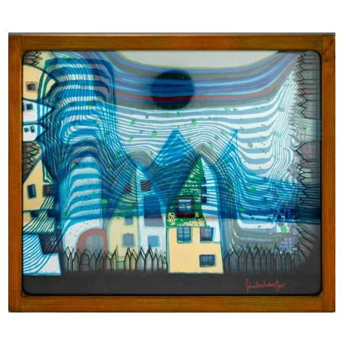 Friedensreich Hundertwasser – Objet 3D 'Fall in Cloud, Fall in Fog, Fall Out', 1979