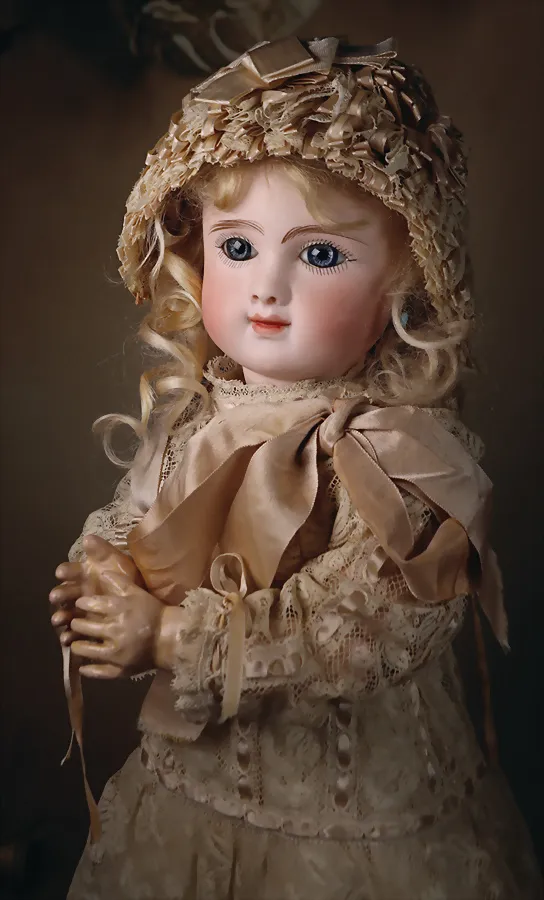 JULES STEINER – Głowa z mechanizmem z porcelany biscuit